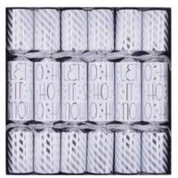 Silver Candy Swirl  Cracker  6pk