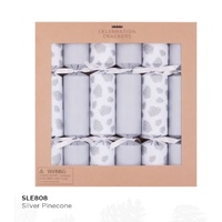 Silver Pinecone Eco Crackers 6pk