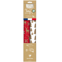 Wrapping Paper Reindeer and Trees Set  5m x 35cm