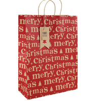 Kraft Merry Christmast X- Large Gift  Bag