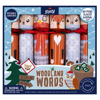 Woodland Words Christmas Crackers 6pk