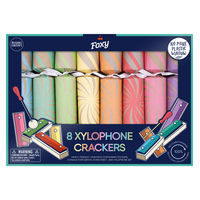 Pastel Swirl Xylophone Christmas Crackers 6pk