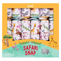 Safari Snap Christmas Crackers 6pk