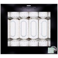 Luxury Silver Glitter Dot - 18  Crackers