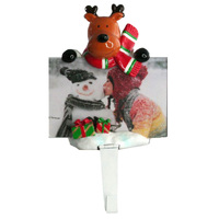Reindeer Photo Frame Stocking Hanger
