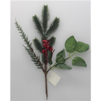 Christmas Leaf with Berry 