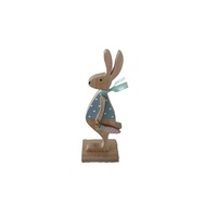 Blue Polka Dot Easter Rabbit