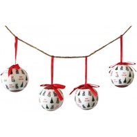 Cat Bauble 5cm 4pc