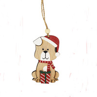Christmas Dog Decoration 8cm