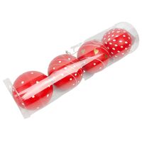 Red Baubles 8cm  4pc