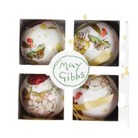 May Gibbs Mixed Gumnut Baby Bauble Gift Box 6cm 4pc