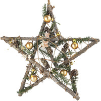 Woodland Christmas LED  Star with Glitter 40cm