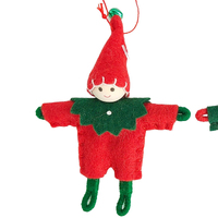 Red Tomte Elf Hanging Decoration 10cm