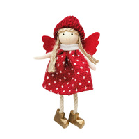 Girl with Spots Hanging Christmas Decoration 13cm