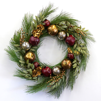 Mixed Foliage  with Fruit and Berries  Wreath 60cm