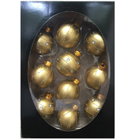 Christmas Baubles Set of 10 - Gold