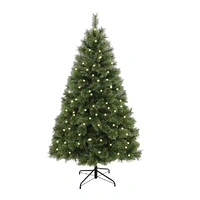 7ft Cashmere Artificial Pre-lit Christmas Tree
