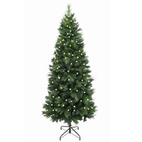 7ft Slim Majestic Pine Artificial Pre-lit Christmas Tree