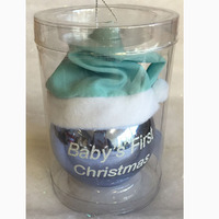 Baby's First Christmas Blue  8cm
