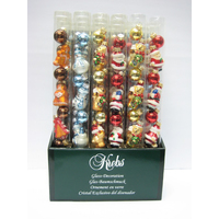 Mini Snowman Hanging Decoration Tube  9 pc
