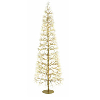 1500 LED  Micro LED Firecracker Gold Tree 120cm