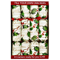 Fill your Own Christmas Crackers Bows and Berries 8pk
