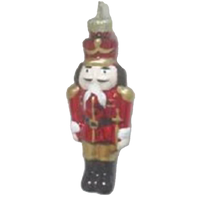 Red Nutcracker Christmas Decoration 10 cm