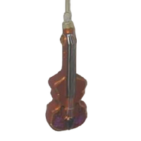 Glass Cello Christmas Decoration  12 cm
