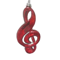 Treble Clef Christmas Decoration 11cm