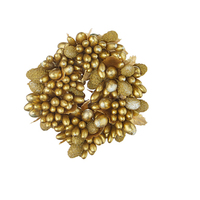 Tannenbaum 8cm Gold Beaded  Napkin Ring