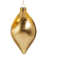 Gold Leaf Painted Christmas Finial 15cm