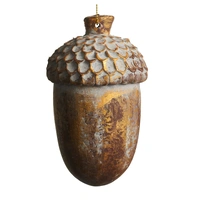 Antique Gold Acorn Christmas Decoration 12cm
