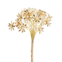 Floral Pearl and Copper and Gold Christmas Stem