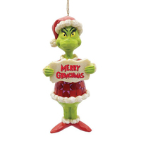 Merry Grinchmas Grinch Christmas Hanging Decoration 12cm