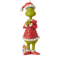 Red Heart and Gift Grinch Christmas Hanging Decoration 12cm