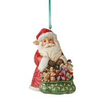 Santa  with Toybag Worldwide Event  Hanging Christmas Ornament 9cm