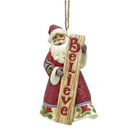 Jim Shore Santa Believe Hanging Christmas Ornament