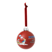 Peter Rabbit Beatrix Potter Christmas Bauble Red