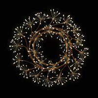 Twinkle Starburst Wreath  with  360 Warm White LED