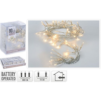 96 LED Warm White Fairy Lights 7m