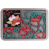 Baking Tray and Christmas Cookie Cutter Set 22pc