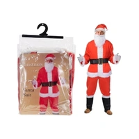 Santa Suit 9 Pc Adult