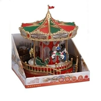 LED  Christmas Carousel Scene 28cm 