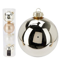 Mixed Champagne Glass Hanging Christmas Baubles