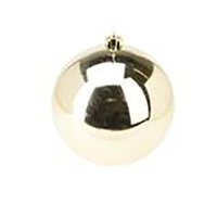 Gold Gloss 12cm Hanging Christmas Bauble