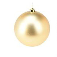 Gold Matt 18cm Hanging Christmas Bauble