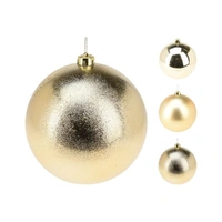 Gold Textured 25cm Hanging Christmas Bauble