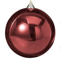 Burgundy Gloss  25cm Hanging Christmas Bauble
