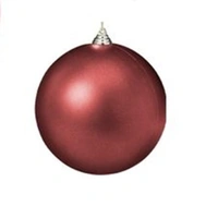 Burgundy Matte  25cm Hanging Christmas Bauble