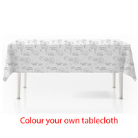 Colour Your Own  Christmas Tablecloth